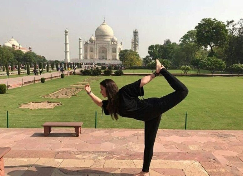 Picture 1 for Activity Yoga Tour In The Dhed of Taj by Certified Instructor in Agra