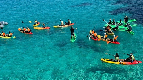 Mallorcan SUP-melontaretki Cueva Verdeen snorklaamalla