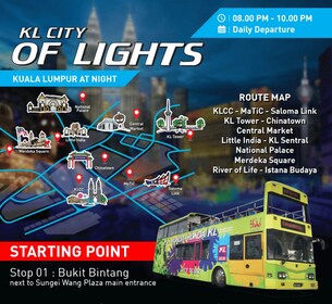 Kuala Lumpur: City Of Light Hop-On, Hop-Off Bus Tour