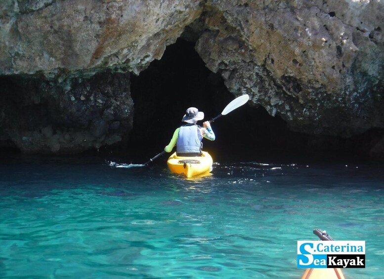 Picture 14 for Activity Porto Selvaggio kayak tour + cliff diving + cold springs