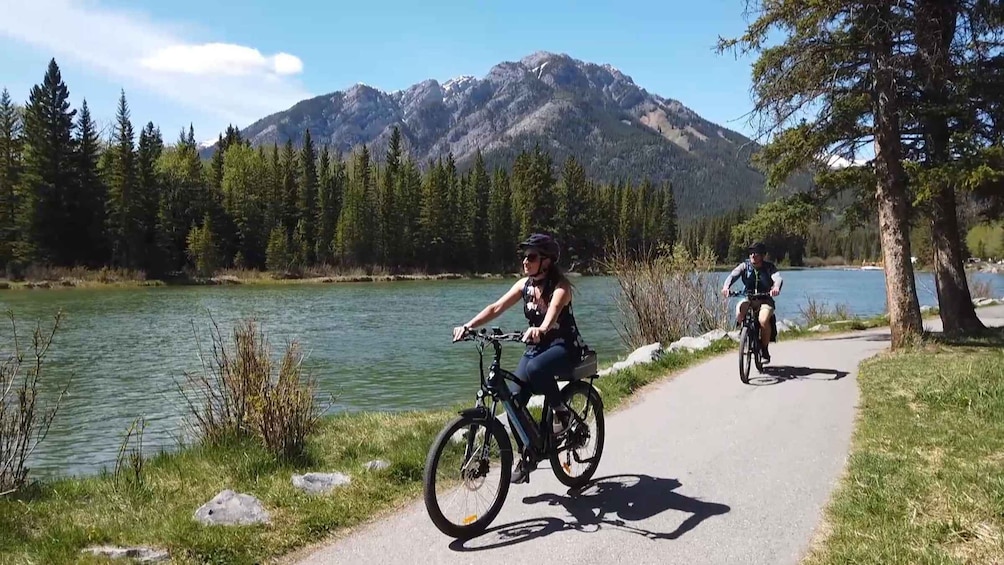 Picture 2 for Activity Banff: Bow River E-Bike Tour and Sundance Canyon Hike