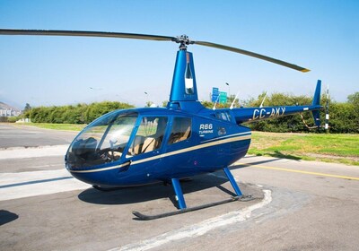 Private Helicopter Flight to winery with Sparkling Wine