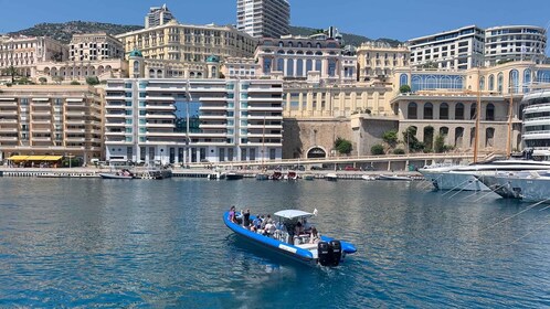 Nice: Monaco & Mala Caves Boat Trip w/ Breakfast on the Sea