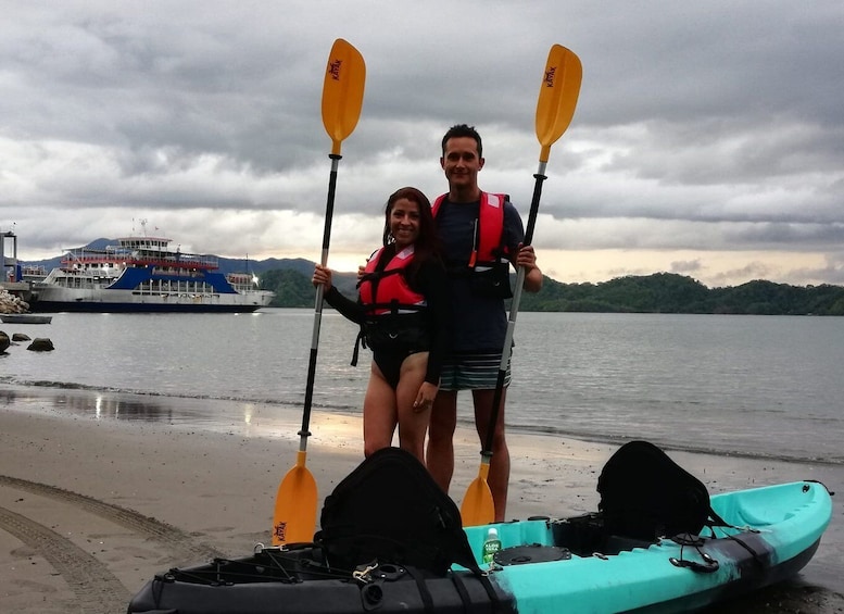 Picture 1 for Activity Paquera: Sunset and Bioluminescence Evening Kayaking Tour