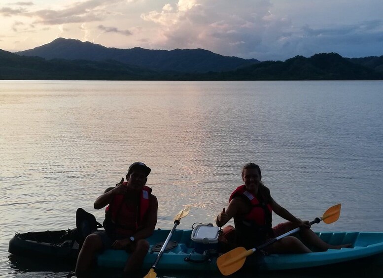 Picture 2 for Activity Paquera: Sunset and Bioluminescence Evening Kayaking Tour