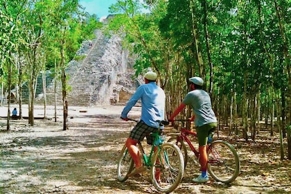 From Tulum: Punta Laguna Nature Reserve, Cenote & Cobá Tour