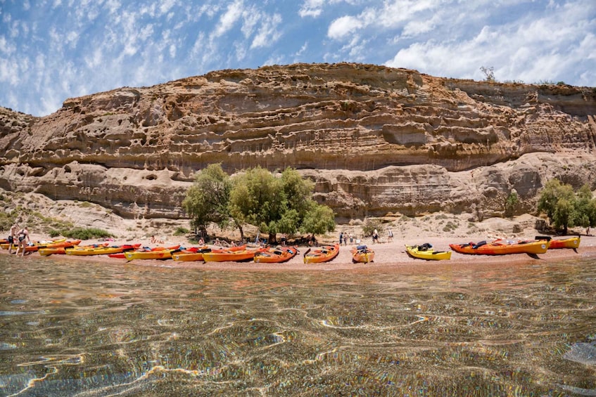 Picture 1 for Activity Rhodes: Sea Kayak Adventure to the Red Sand Beach