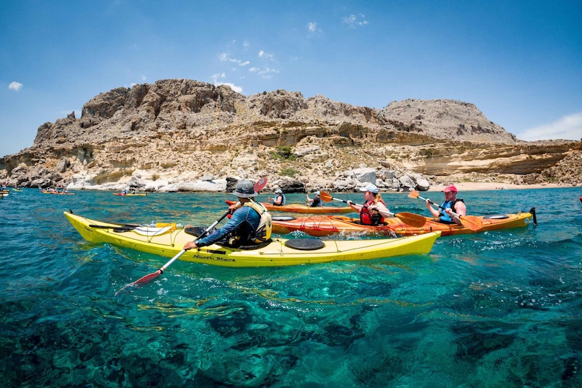 Picture 8 for Activity Rhodes: Sea Kayak Adventure to the Red Sand Beach