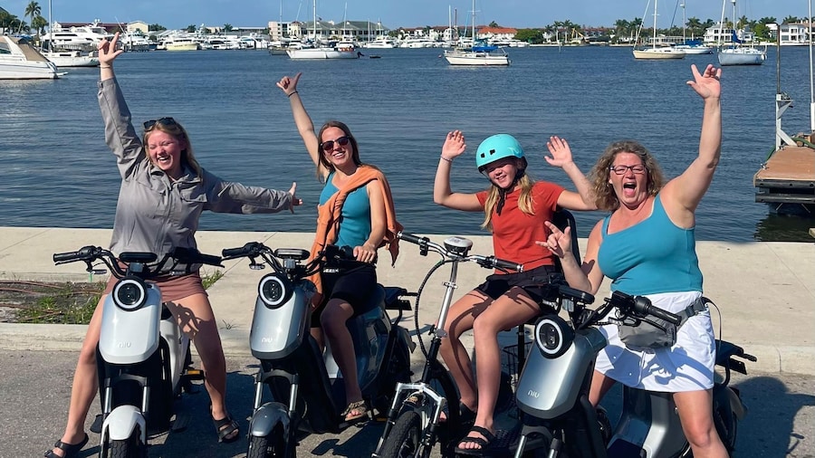 Picture 2 for Activity Naples Florida: Downtown Electric Moped Tour