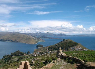 Catamaran on Lake Titicaca and visit to the Isla del Sol