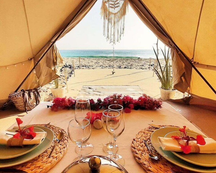 Picture 1 for Activity Romantic Sunset Experience with Glamping Gold Pack