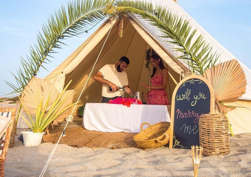 Picture 10 for Activity Romantic Sunset Experience with Glamping Gold Pack