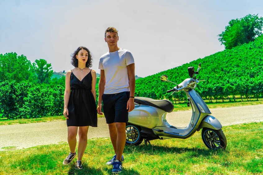 Picture 2 for Activity LANGHE: Vespa tour with a delicious Barolo wine tasting