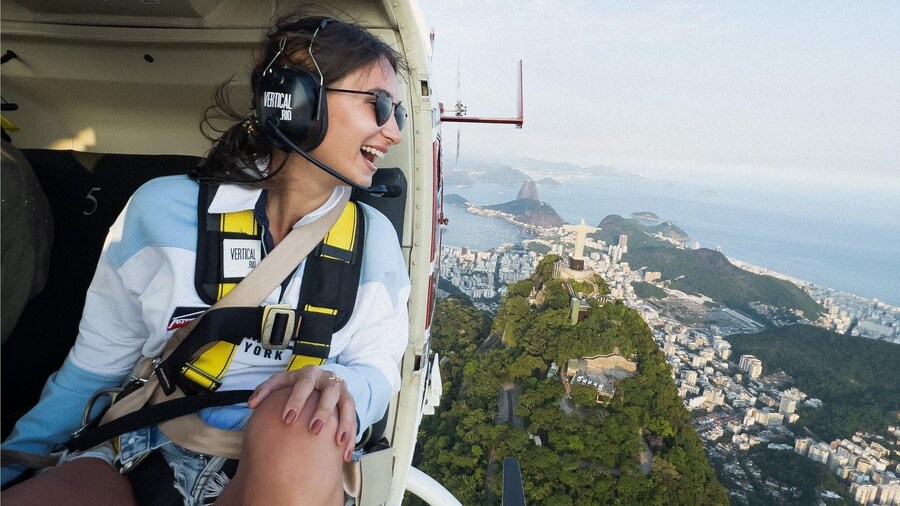 Rio de Janeiro: Doors-off 30-min helicopter tour