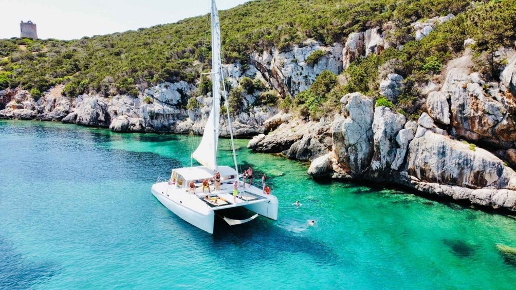 Picture 4 for Activity Porto Conte: Half-day catamaran tour with aperitif