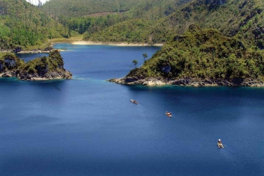 Montebello lakes & Chiflon Waterfalls from San Cristobal