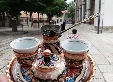 Sarajevo: mercado de la ciudad de Sarajevo, recorrido de degustación de com...