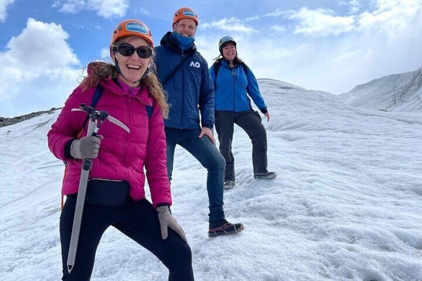 Hiking the glacier