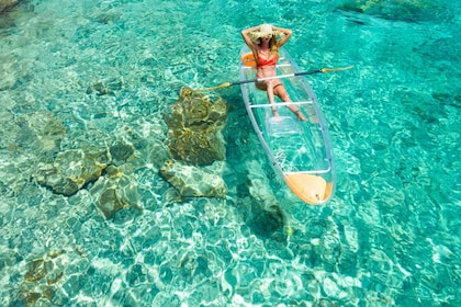 Transparent kayak sunset tour