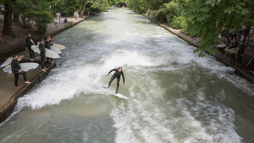 Picture 2 for Activity Munich: Eisbachwelle River Surfing Experience