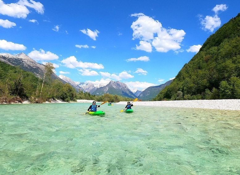 Picture 6 for Activity Bovec: Iconic Sit-on-Top Kayak Tour on Soča River +FREEphoto