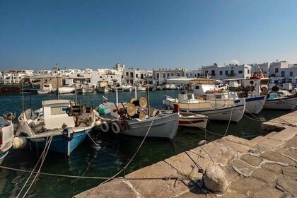 From Paros: Paros Island Bus Tour and Boat Trip to Antiparos