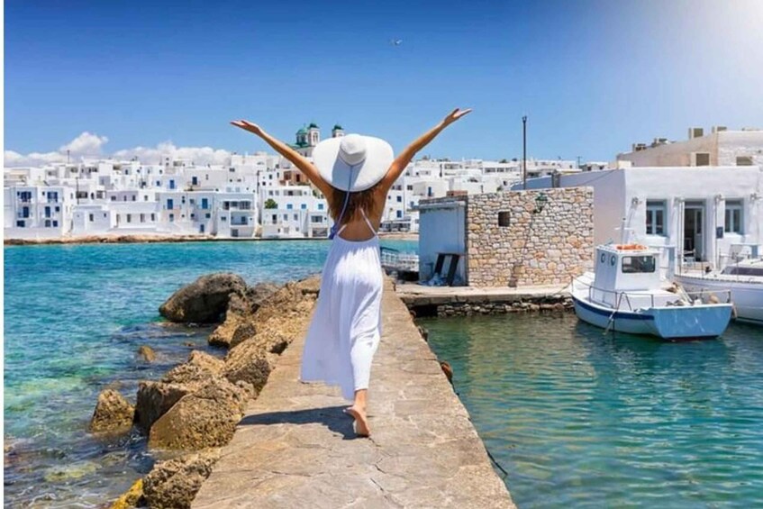 Picture 2 for Activity From Paros: Paros Island Bus Tour and Boat Trip to Antiparos