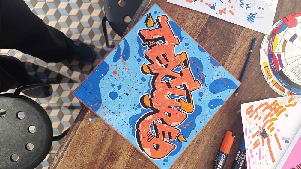 Picture 8 for Activity Paris: Graffiti on Canvas Workshop at an Art Studio