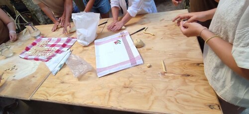 Lecce: Pasta Making Class in 1400s-Era Courtyard with Wine