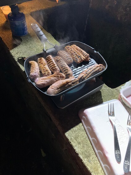 Night trekking with dinner in the nature of the castles