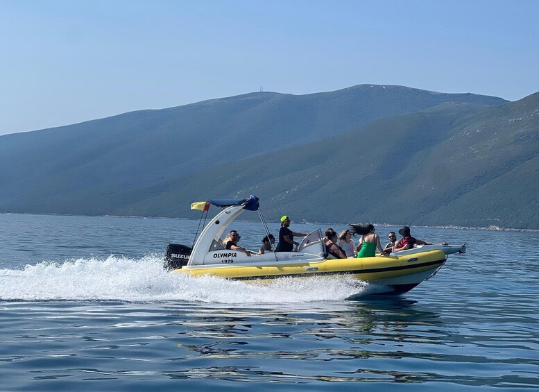 Picture 1 for Activity Vlore: Private Speedboat Tour to Haxhi Ali Cave