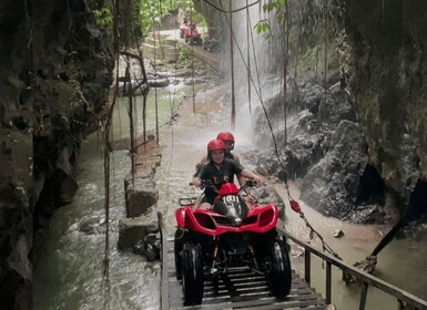 Ubud: Quad quad bike Waterfalls & Barong Caves