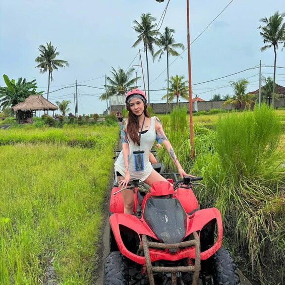 Picture 5 for Activity Ubud: Quad ATV Waterfalls & Barong Caves