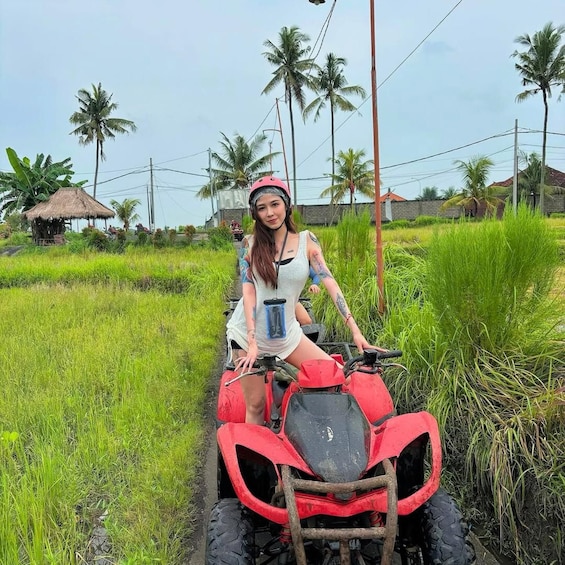 Picture 5 for Activity Ubud: Quad ATV Waterfalls & Barong Caves
