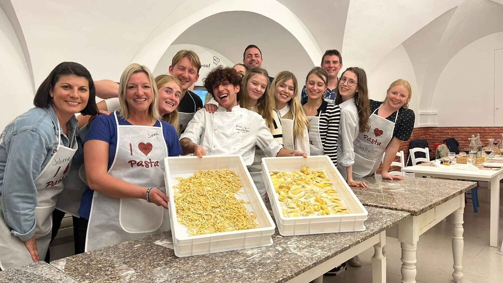 Picture 15 for Activity Rome: Pasta Making Class with Wine, Limoncello, and Dessert