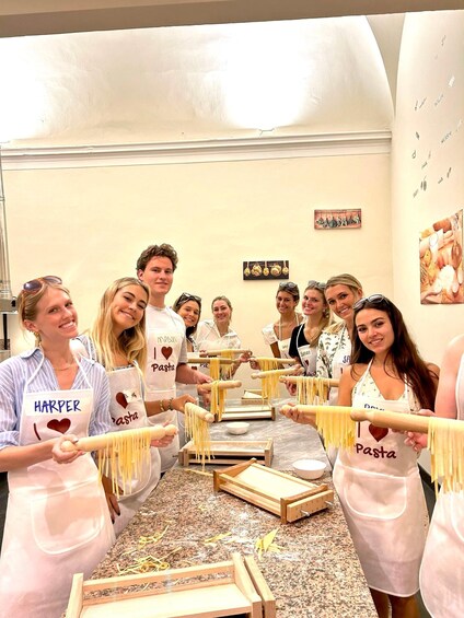 Picture 14 for Activity Rome: Pasta Making Class with Wine, Limoncello, and Dessert