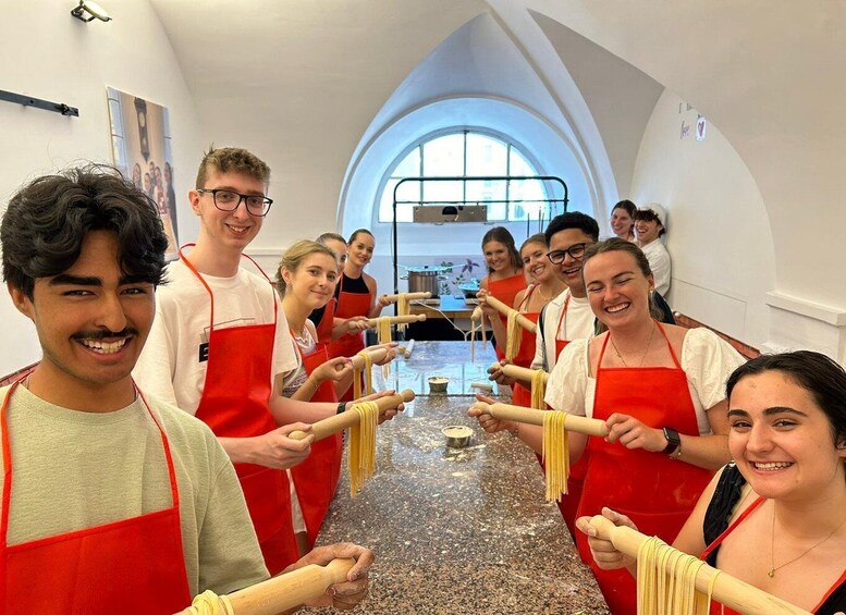 Picture 16 for Activity Rome: Pasta Making Class with Wine, Limoncello, and Dessert