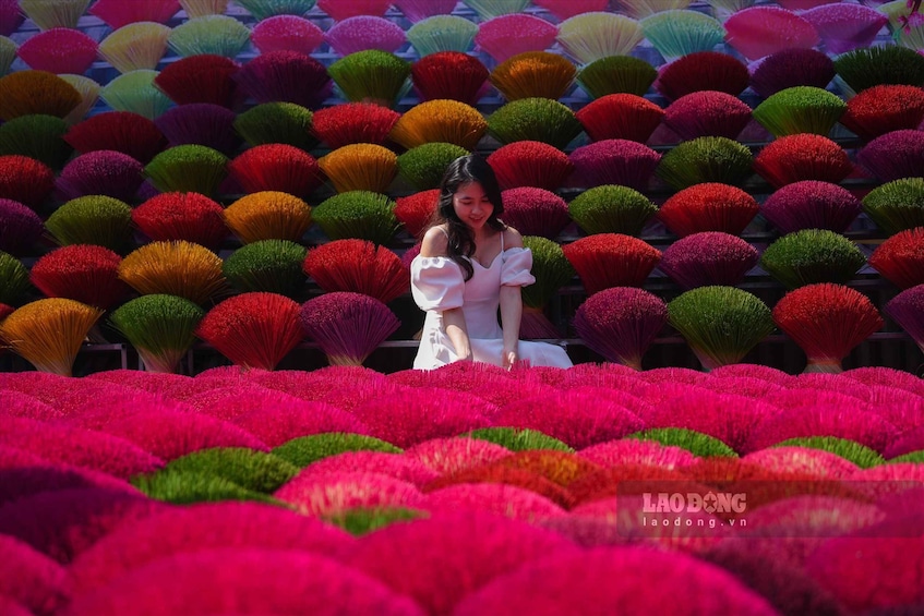 From Hanoi: Incense Village and Train Street Guided Tour