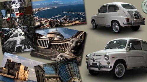 Napoli: Fiat 500 tai Fiat 600 -autolla.