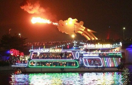 Spectacle du pont du dragon et cuisine locale de Da Nang excursion