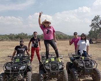 Teotihuacan: 3hr. ATV Tour Hotspots & Local Majestic Caves