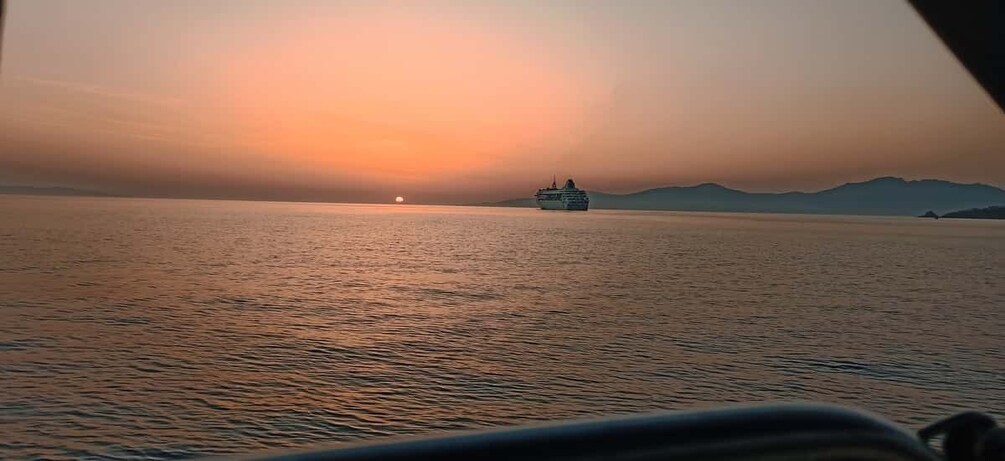 Picture 2 for Activity Mykonos: Sunset Cruise with a Buffet of Greek Delicacies