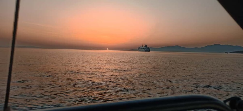 Picture 2 for Activity Mykonos: Sunset Cruise with a Buffet of Greek Delicacies