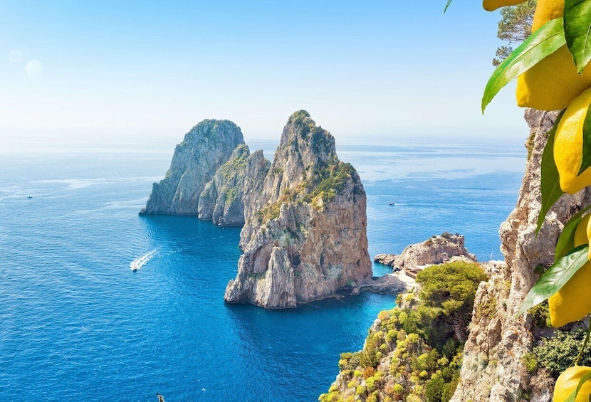 Picture 4 for Activity From Amalfi: Capri Island Boat Tour with Snorkeling & Drinks