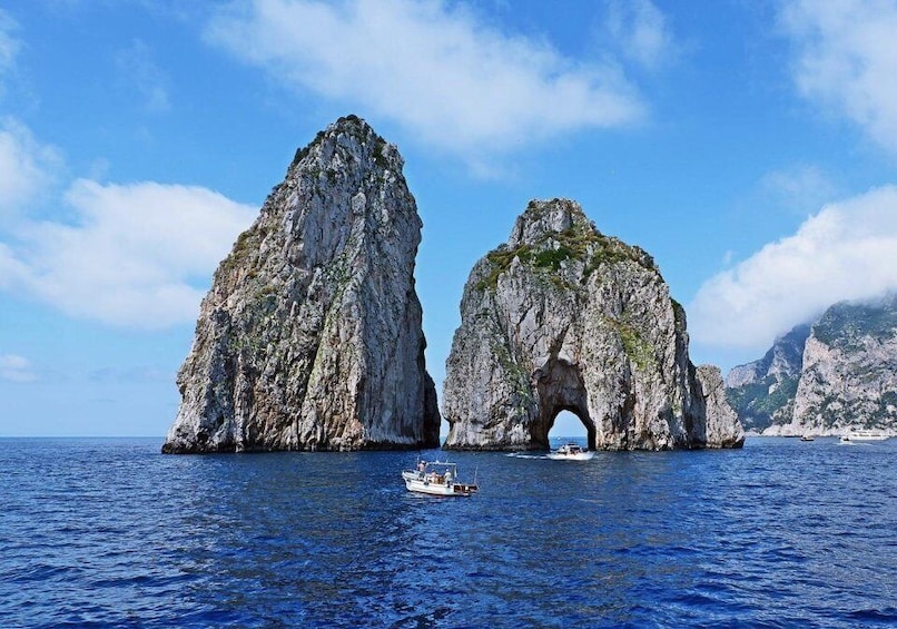 Picture 9 for Activity From Amalfi: Capri Island Boat Tour with Snorkeling & Drinks