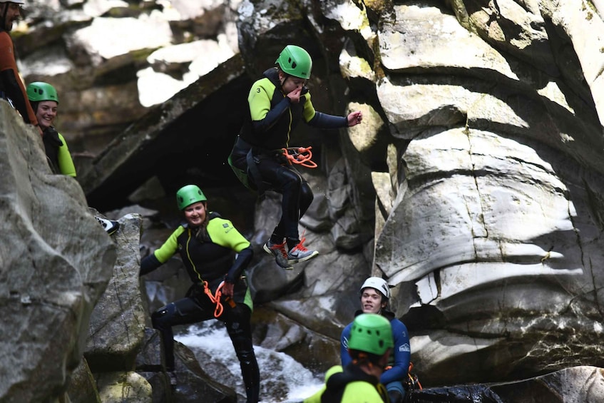 Picture 1 for Activity Pitlochry: Lower Falls of Bruar Guided Canyoning Experience