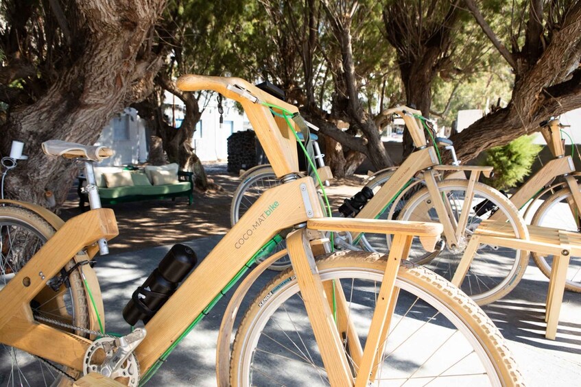 Picture 7 for Activity Santorini's Private Wooden E-Bike Tour with Lunch or Dinner