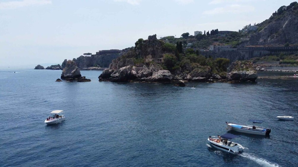 Picture 5 for Activity Taormina: Coastal Highlights Cruise with Wine & Food Tasting