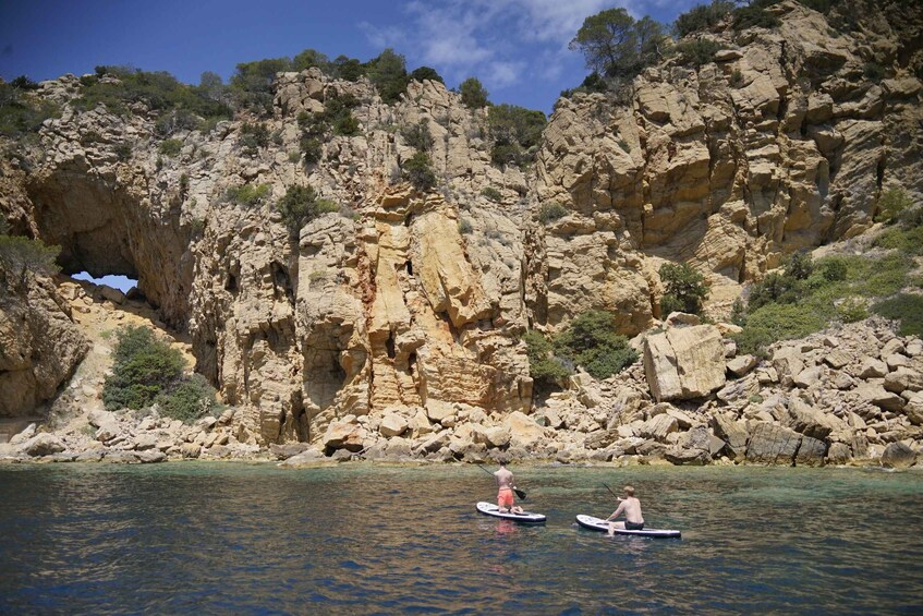 Picture 9 for Activity Ibiza: Cala Salada & Cala Gracio Sunset Boat Trip & Snorkel