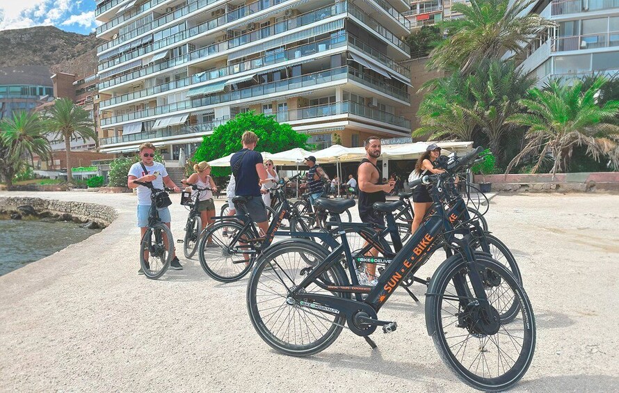 Picture 3 for Activity Alicante: Snorkel cove on E-Bike tour and paddel surf